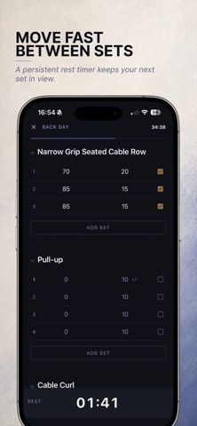 IMPELLO: Training Log screenshot