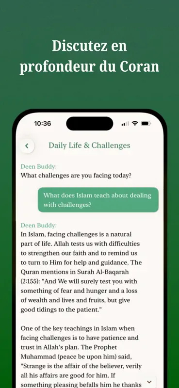 Deen Buddy: AI Chat Coranique screenshot 3 of 5