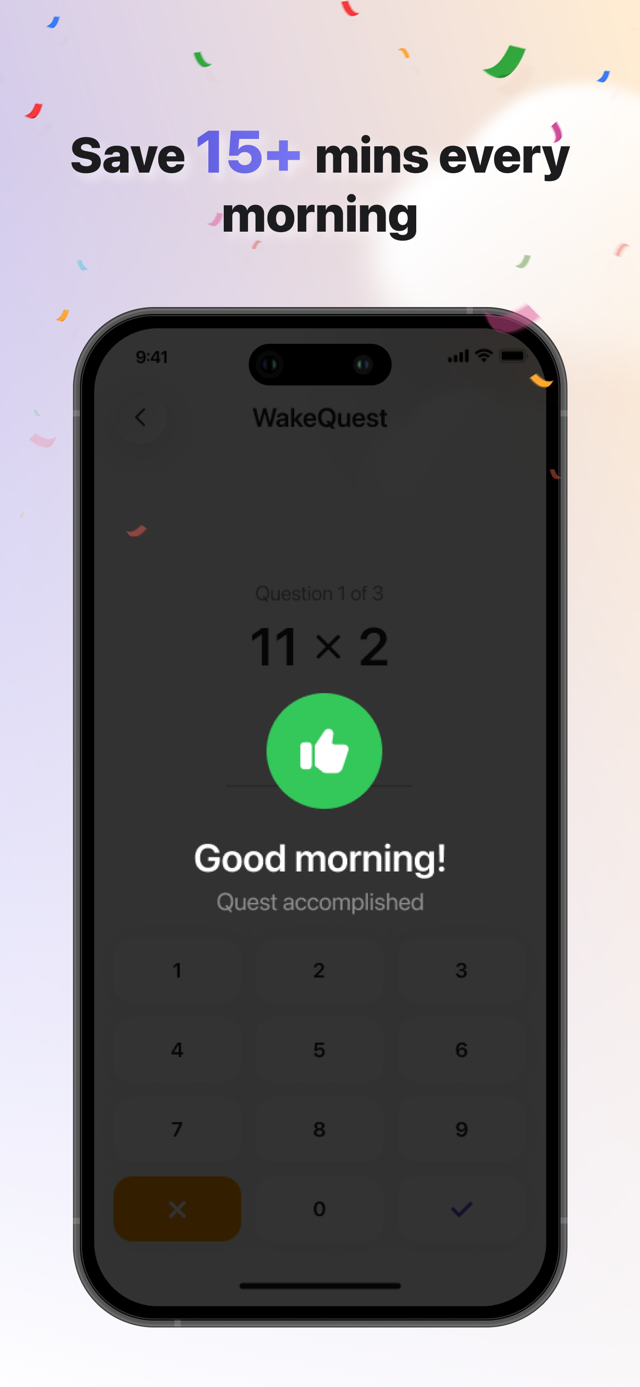 WakeQuest: Alarm & Missions