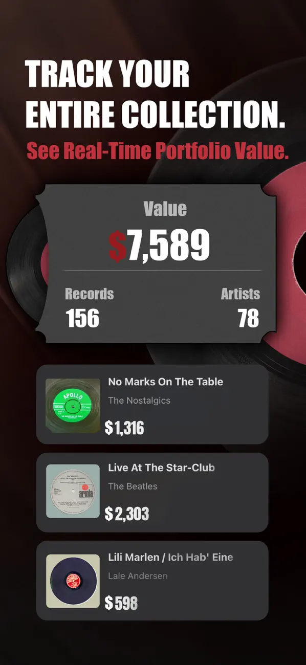 #3. Vinyl Snap: Record Scanner (iOS) Ved: Blueberry Web Solutions Pvt. Ltd