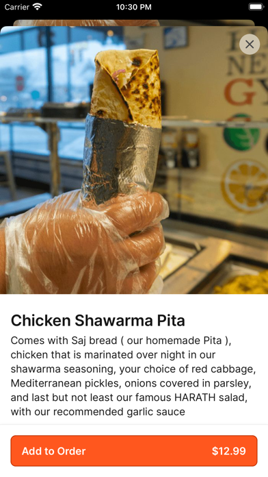 Gita Pita iPhone screenshot 3 - Food & Drink app