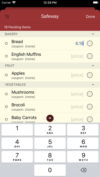 KwikSHOP Screenshot