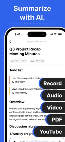 Koonote: AI Voice Note Taker Screenshot 3 of 10