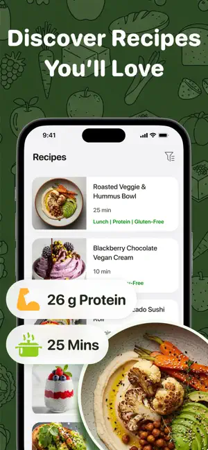 VeganMom：Vegan protein recipes screenshot 3