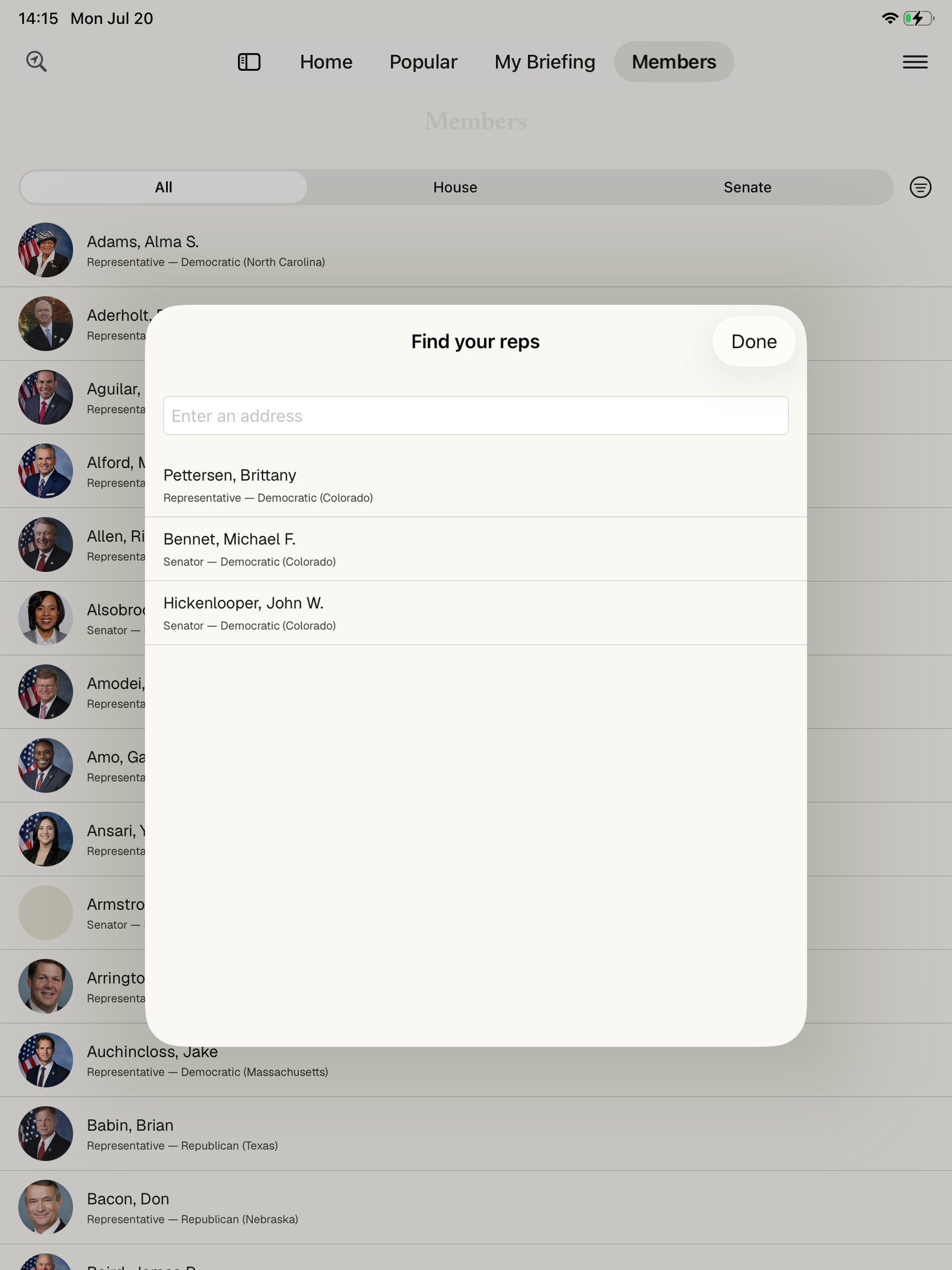 Informed — Congress Tracker screenshot 16