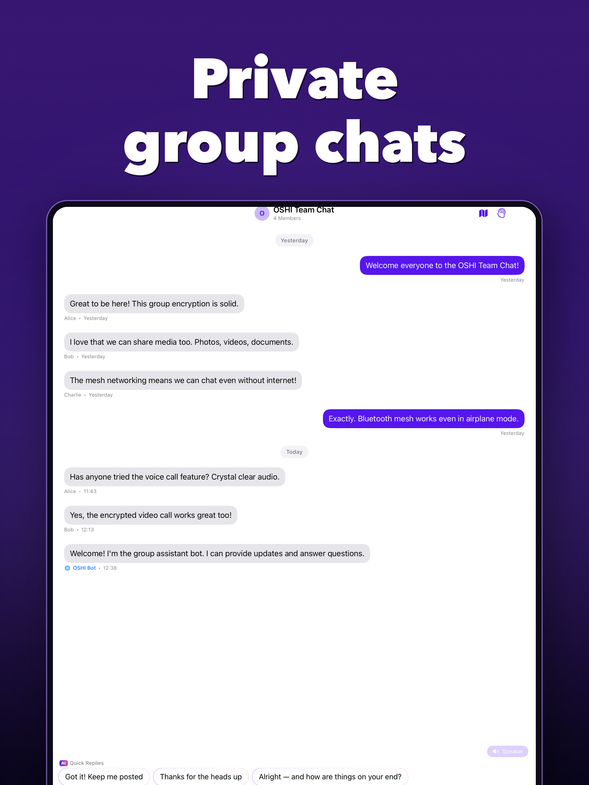 OSHI: Offline Messenger screenshot 15