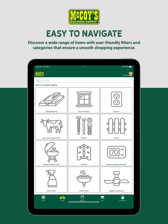 McCoy's Building Supply iPad screenshot 1 - Shopping app