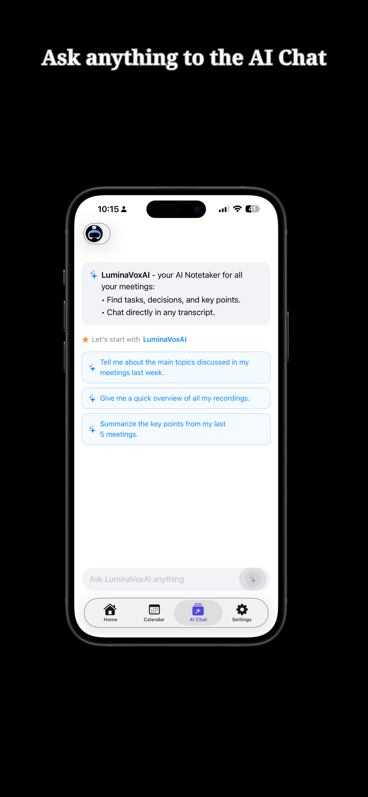 LuminaVoxAI-Notetaker AI screenshot 3