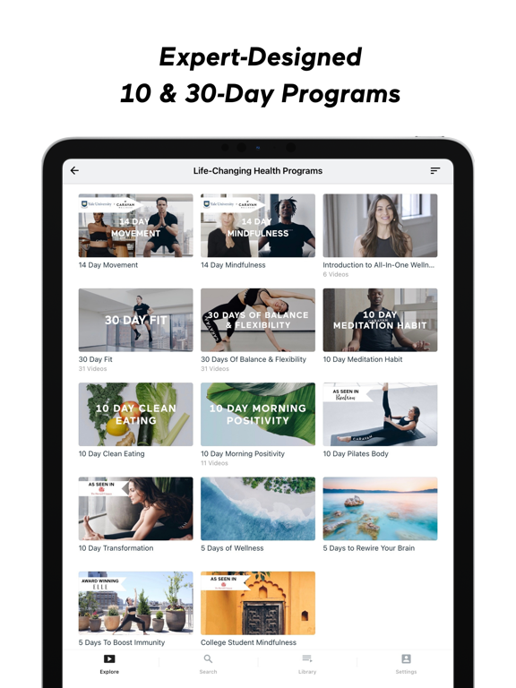 All•In•One Wellbeing | CARAVAN iPad screenshot 5 - Health & Fitness app