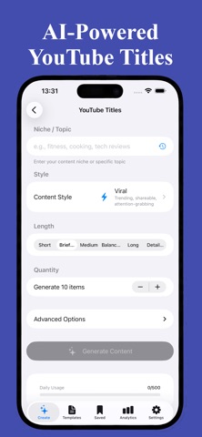 CreatorBoost AI -Content Ideas Screenshot 2 of 6