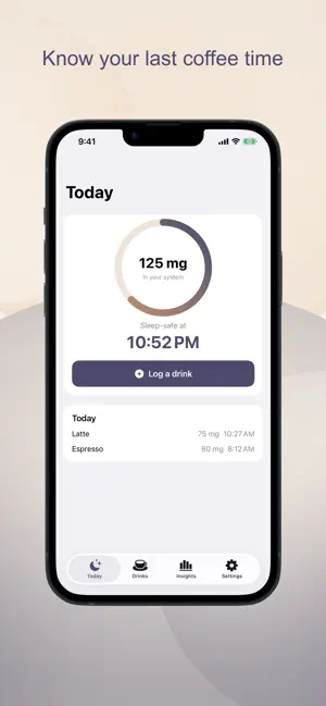 Curfew: Caffeine Tracker screenshot 1