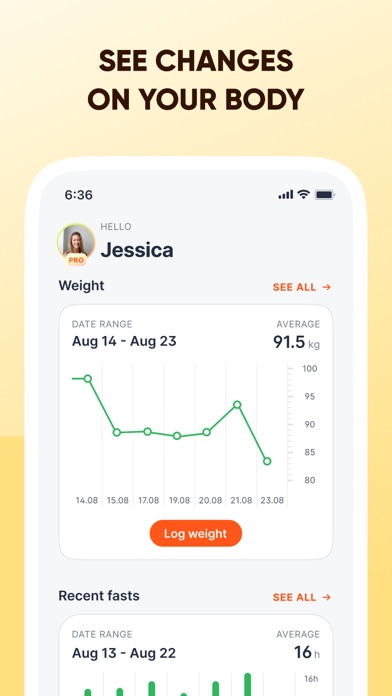 Fitself: Fitness and Fasting Screenshot