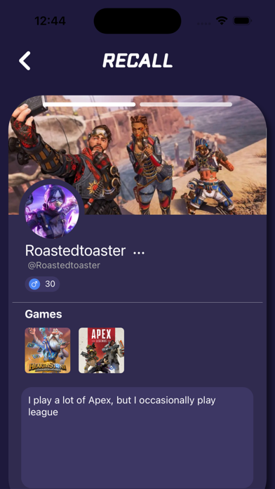 Recall - Find Gamer Friends Screenshot