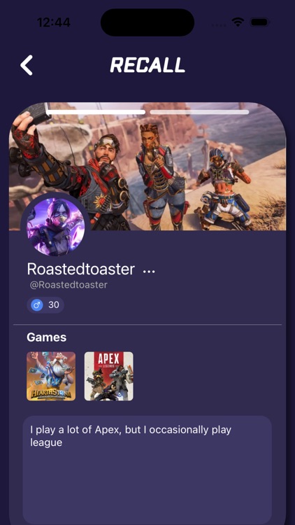 Recall - Find Gamer Friends