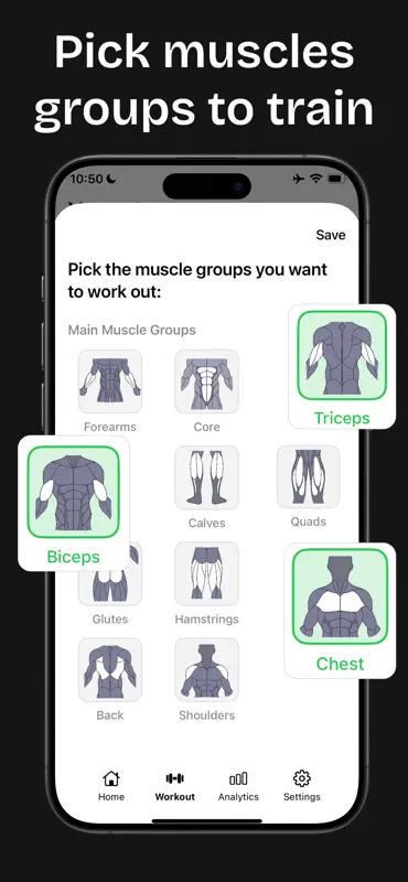 uFit AI: Gym Workout Tracker screenshot 5 of 10