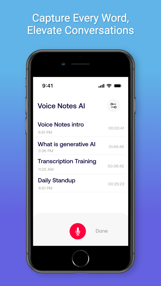 Voice Notes AI Live Transcribe - 3.0.1 - (iOS)