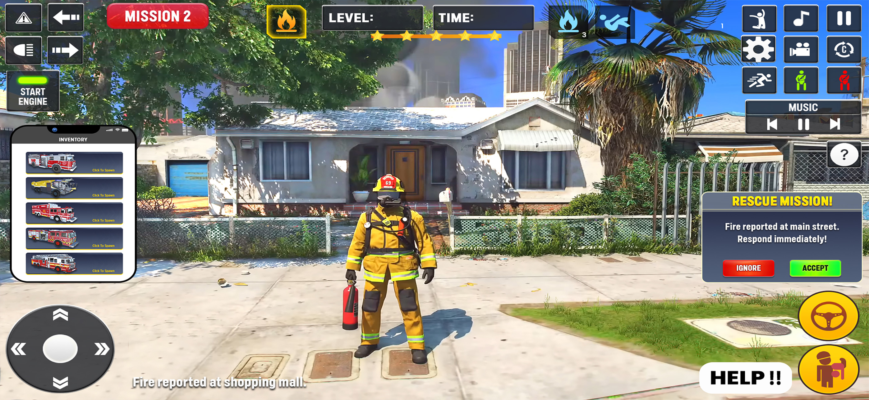 Fire Rescue Truck Simulator 3D