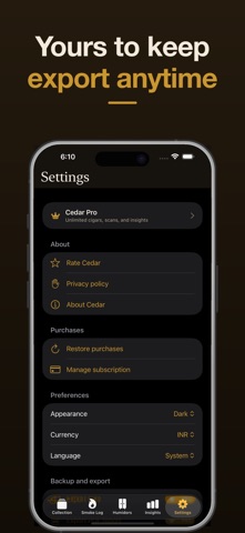 Cedar: Cigar Scanner & Tracker Screenshot 5 of 5