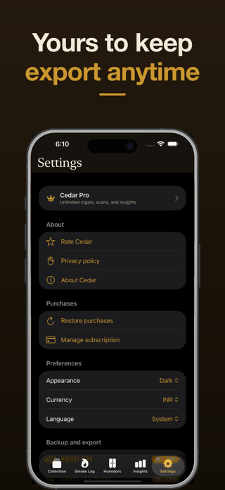 Cedar: Cigar Scanner & Tracker Screenshot 5 of 5
