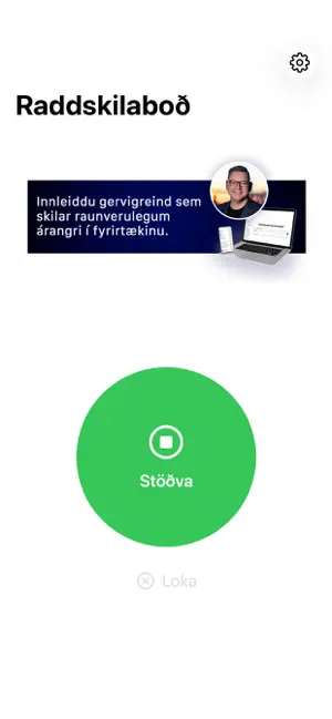 Raddskilaboð screenshot 1