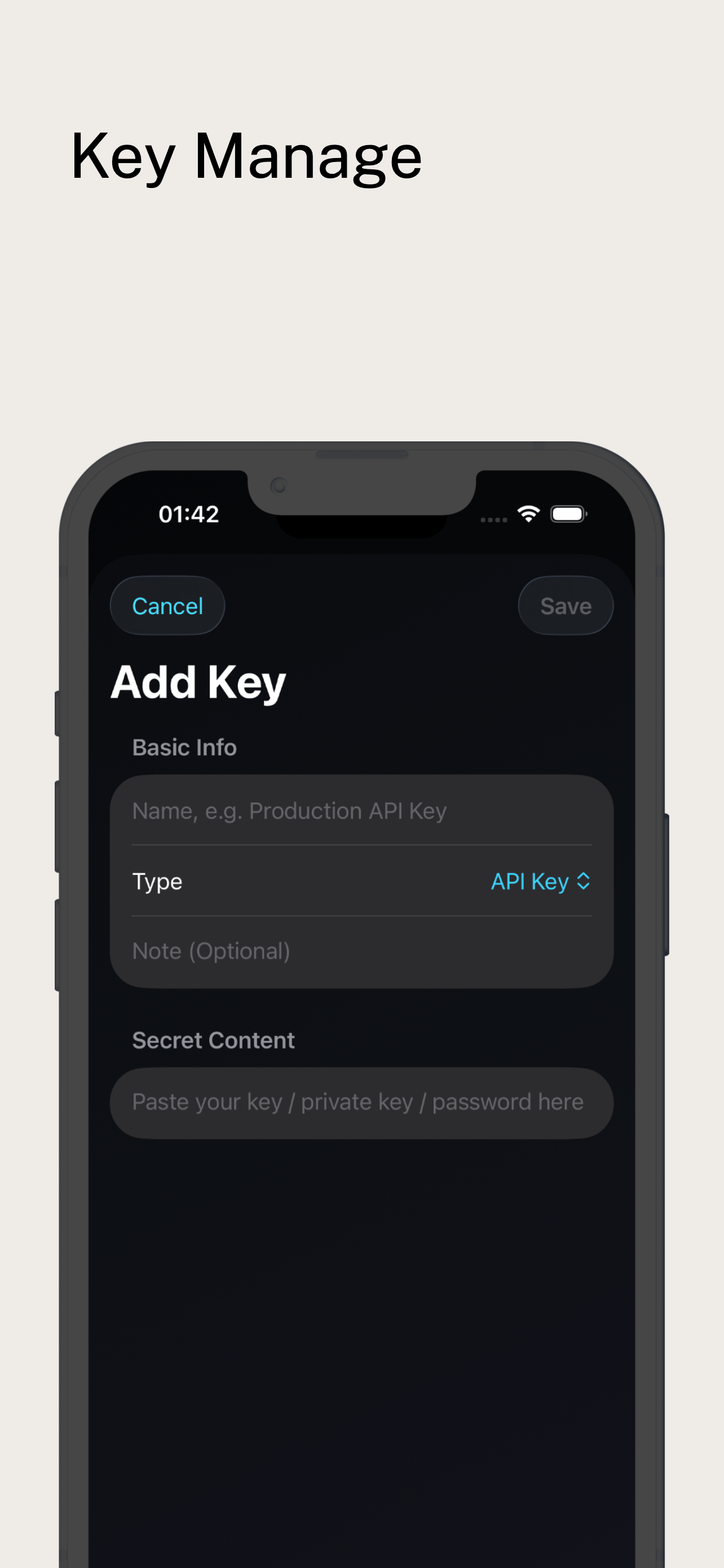 Simple Key Manage