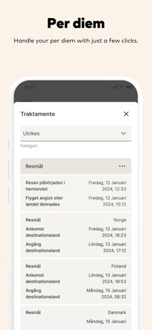 Staria Expense iPhone screenshot