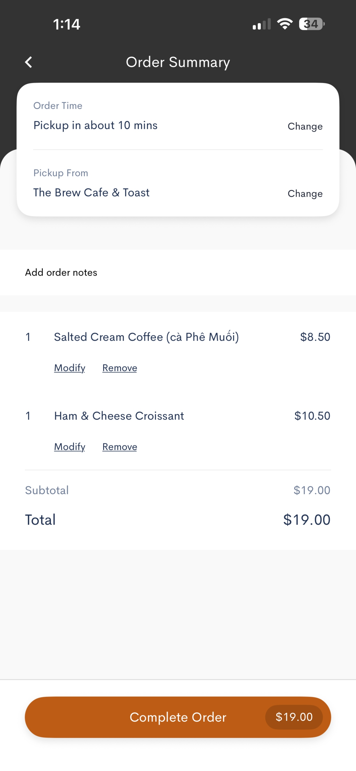 The Brew Cafe & Toast screenshot 3