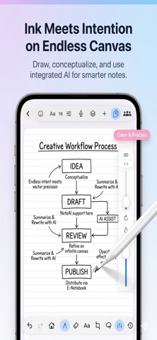 Noteara: Notes, AI, Whiteboard Screenshot 1 of 9