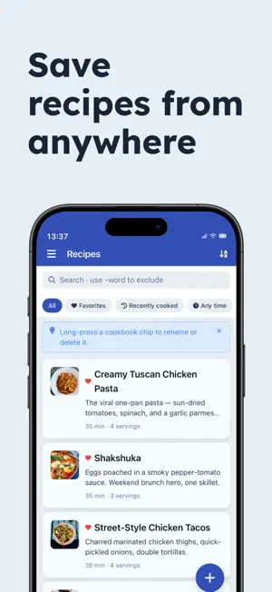 Cookin: Recipe Keeper screenshot 1