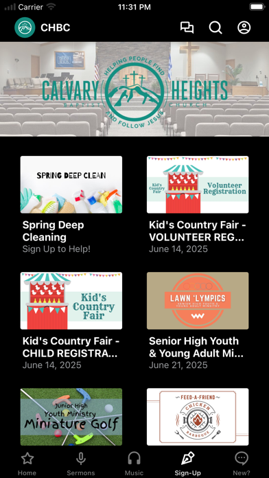 Calvary Heights Baptist Church Screenshot