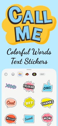Colorful Words Text Stickers screenshot
