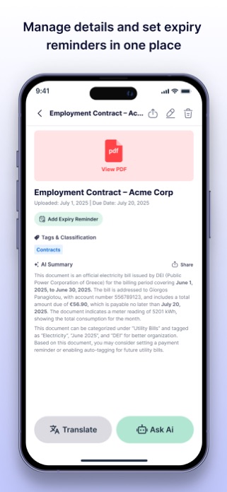 DocuMe – AI Document Assistant Screenshot 3 of 6