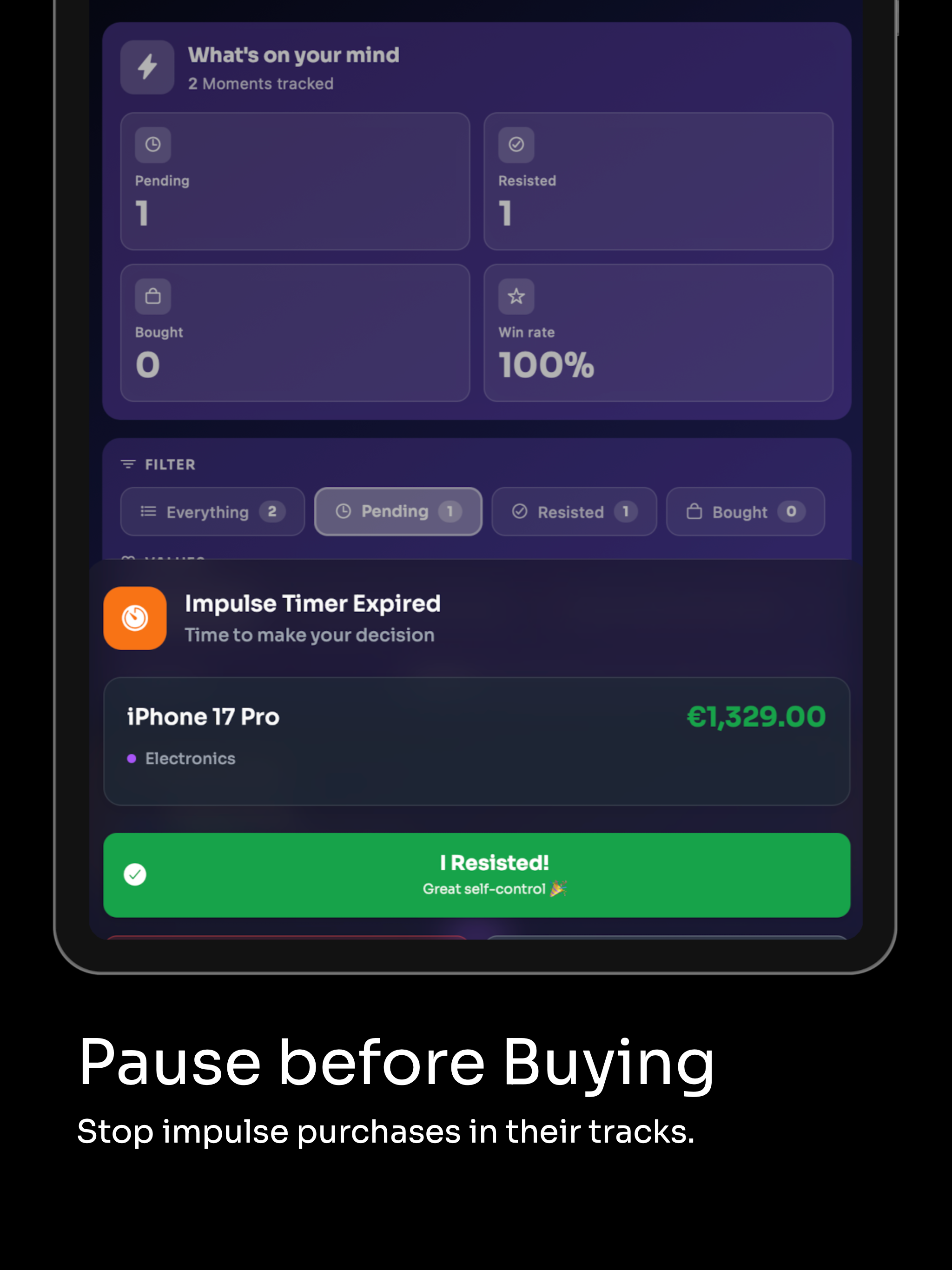 Hesitate - Think. Buy smarter. screenshot 8