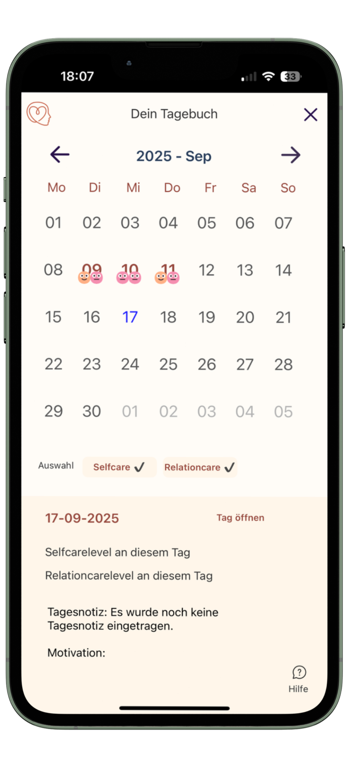 NarCure Narzissmus-App screenshot 3