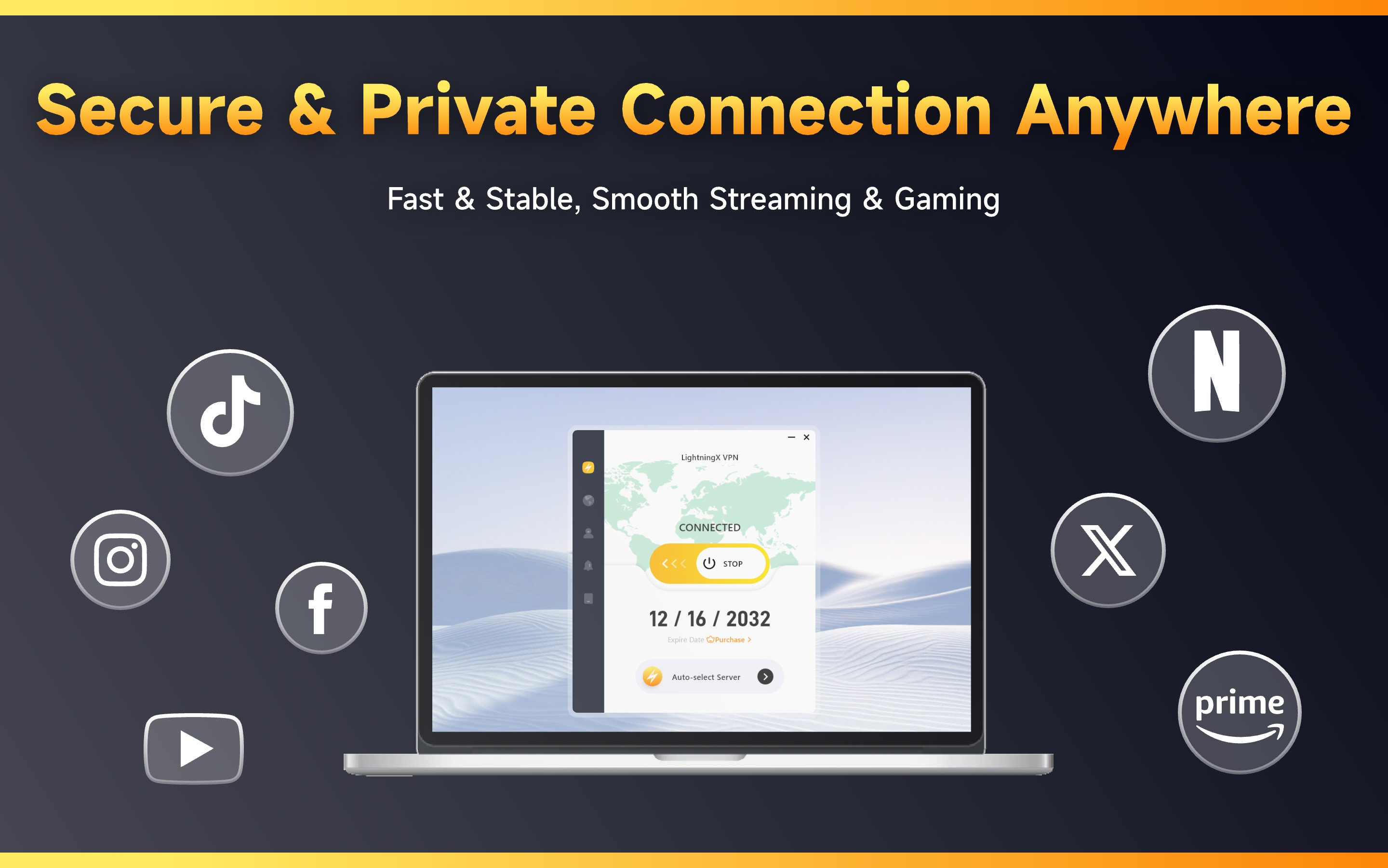 LightningX VPN: Fast Unlimited