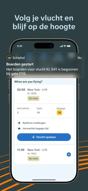 Schiphol Amsterdam Airport iPhone screenshot 2