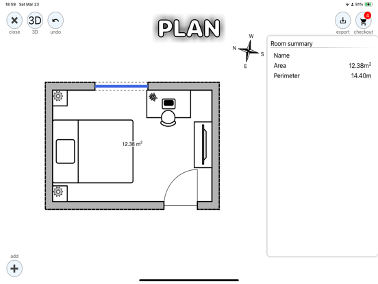 Floor Plan Scanner: PanoRoom iPad screenshot 2 - Productivity app