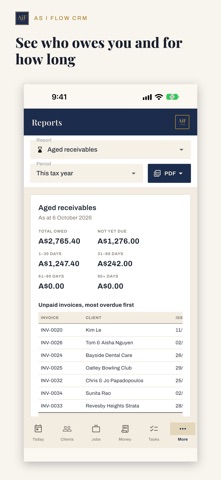 As i flow CRM screenshot 7