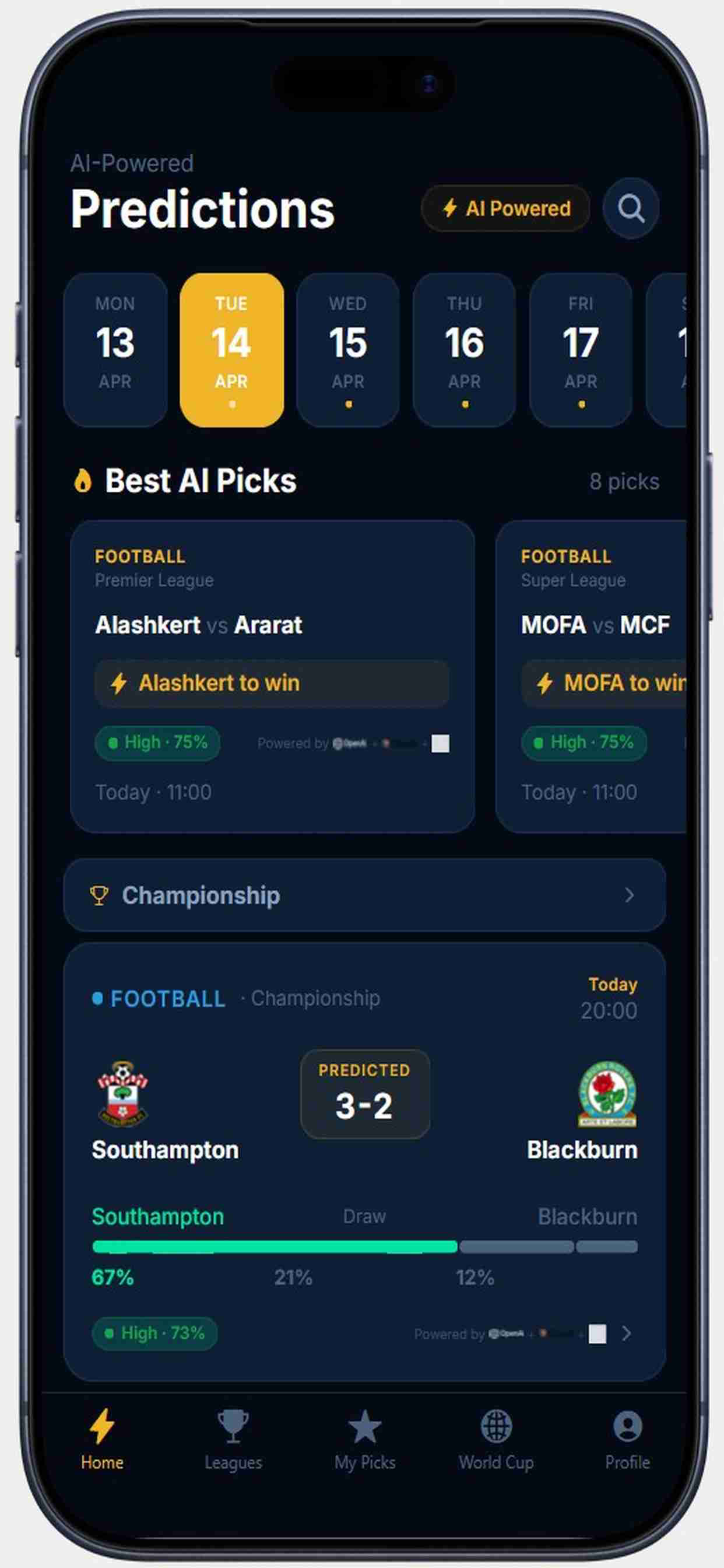 ScoresOnTheDoorAI screenshot 2