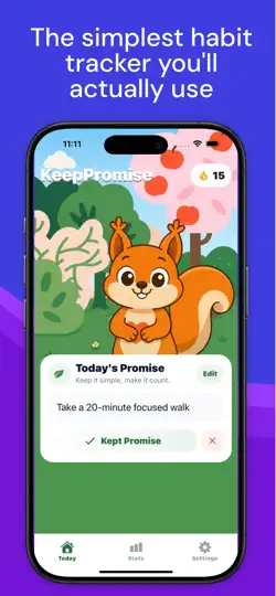 Screenshot von KeepPromise: Your Habit App auf dem iPhone 1