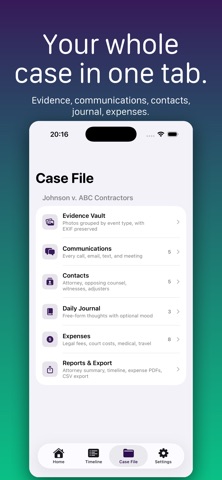 CaseKeep screenshot