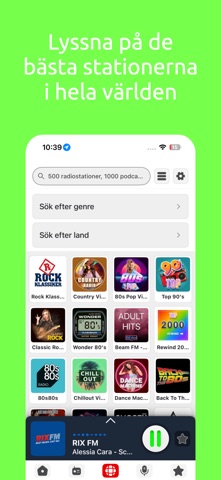 Radio Sweden / Radio Sveriges iPhone screenshot