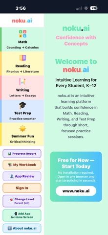 noku.ai K-12 Math & Reading Screenshot 2 of 3