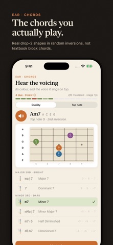 Drop2: Jazz Guitar Ear Trainer Screenshot 7 of 9