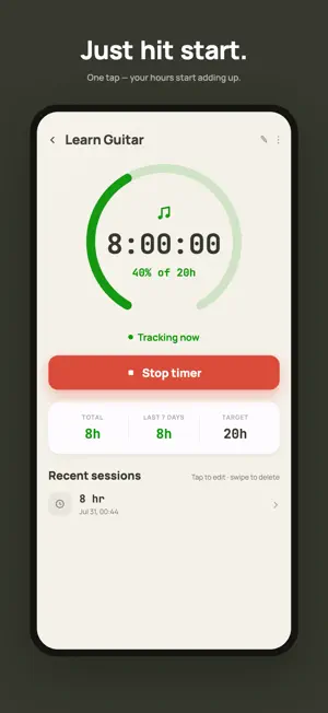 Goal Timer: Time Track Goals screenshot 2