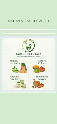 SakshiNaturals iPhone screenshot