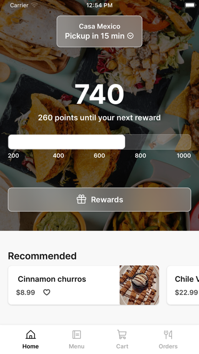 Casa Mexico iPhone screenshot 1 - Food & Drink app