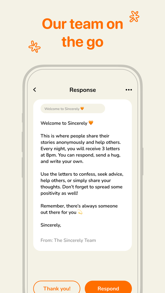 #6. Sincerely - Off My Chest (iOS) By: MWM