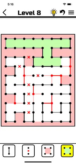 Fences Puzzle iPhone Screenshot 2