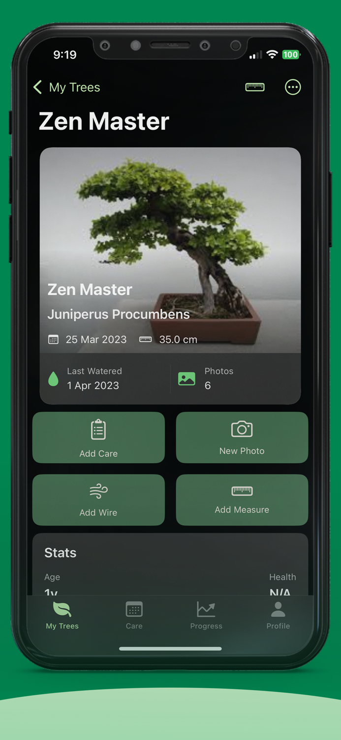 Bonsai Care - Journaling